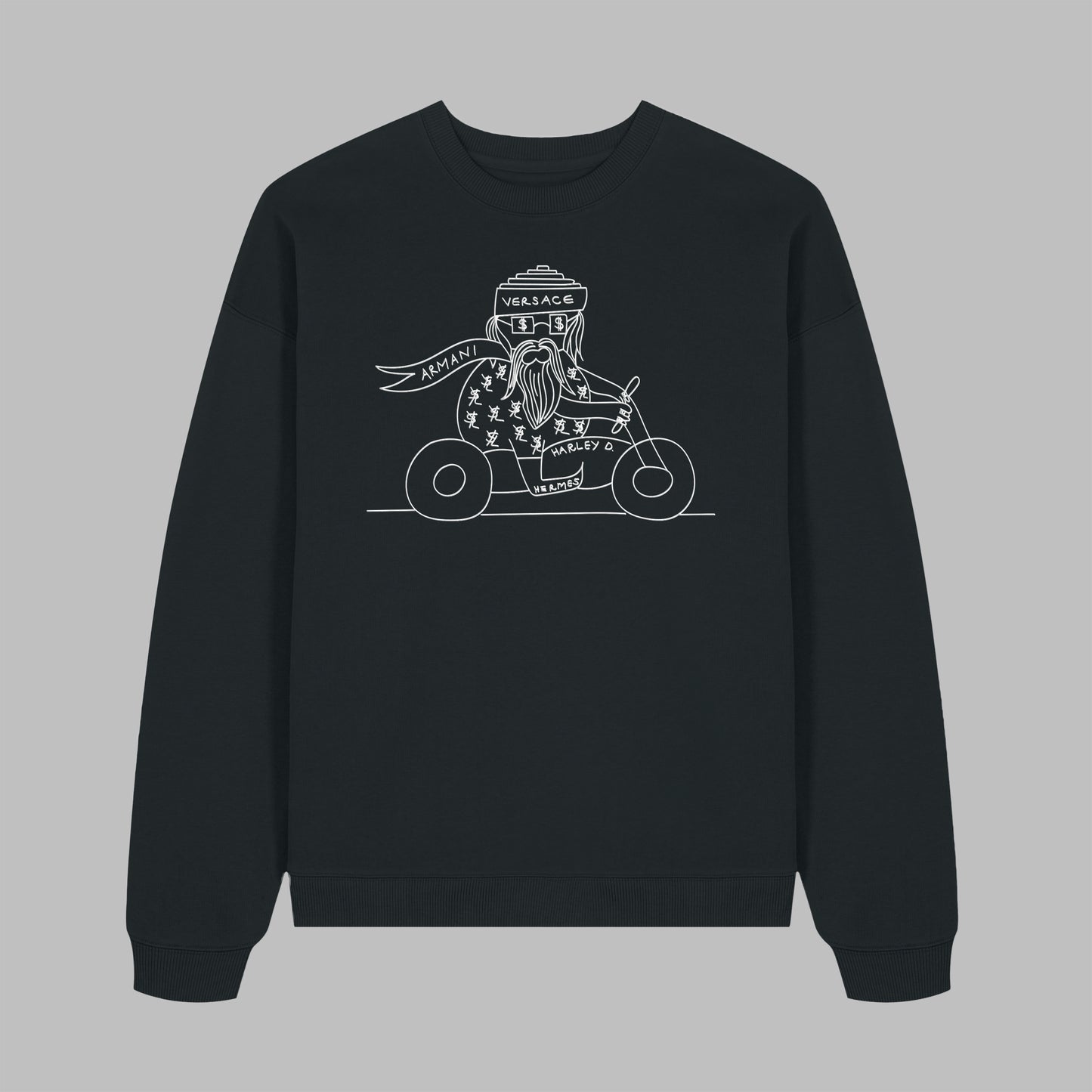 "YOU ARE THE GURU" Sweatshirt Black