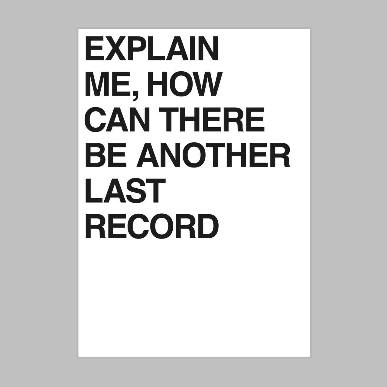 "Explain Me How" - Poster