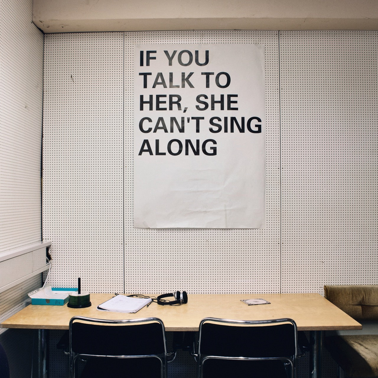 If You Talk To Her She Can’t Sing Along