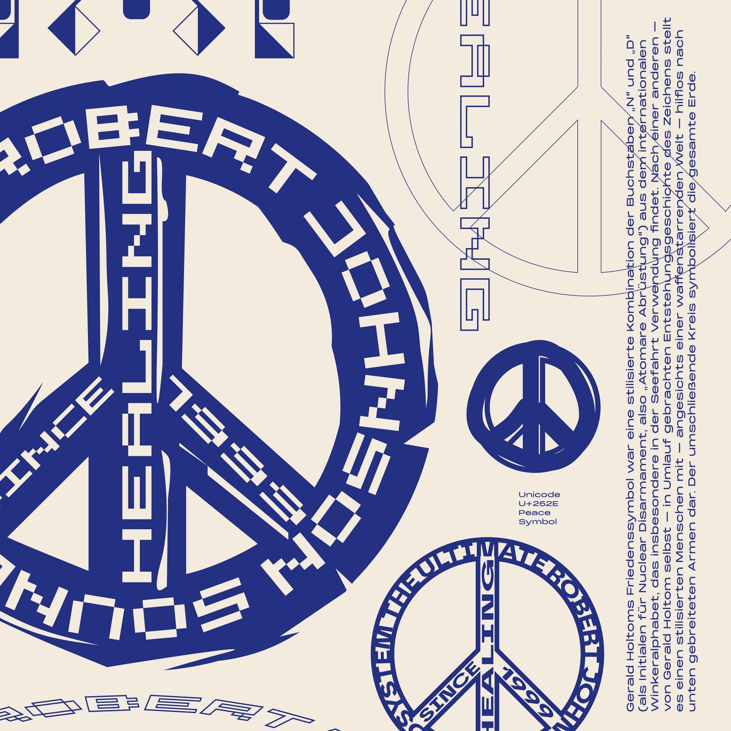 "Found Objects: Peace by Gerald Holtom!" - Poster