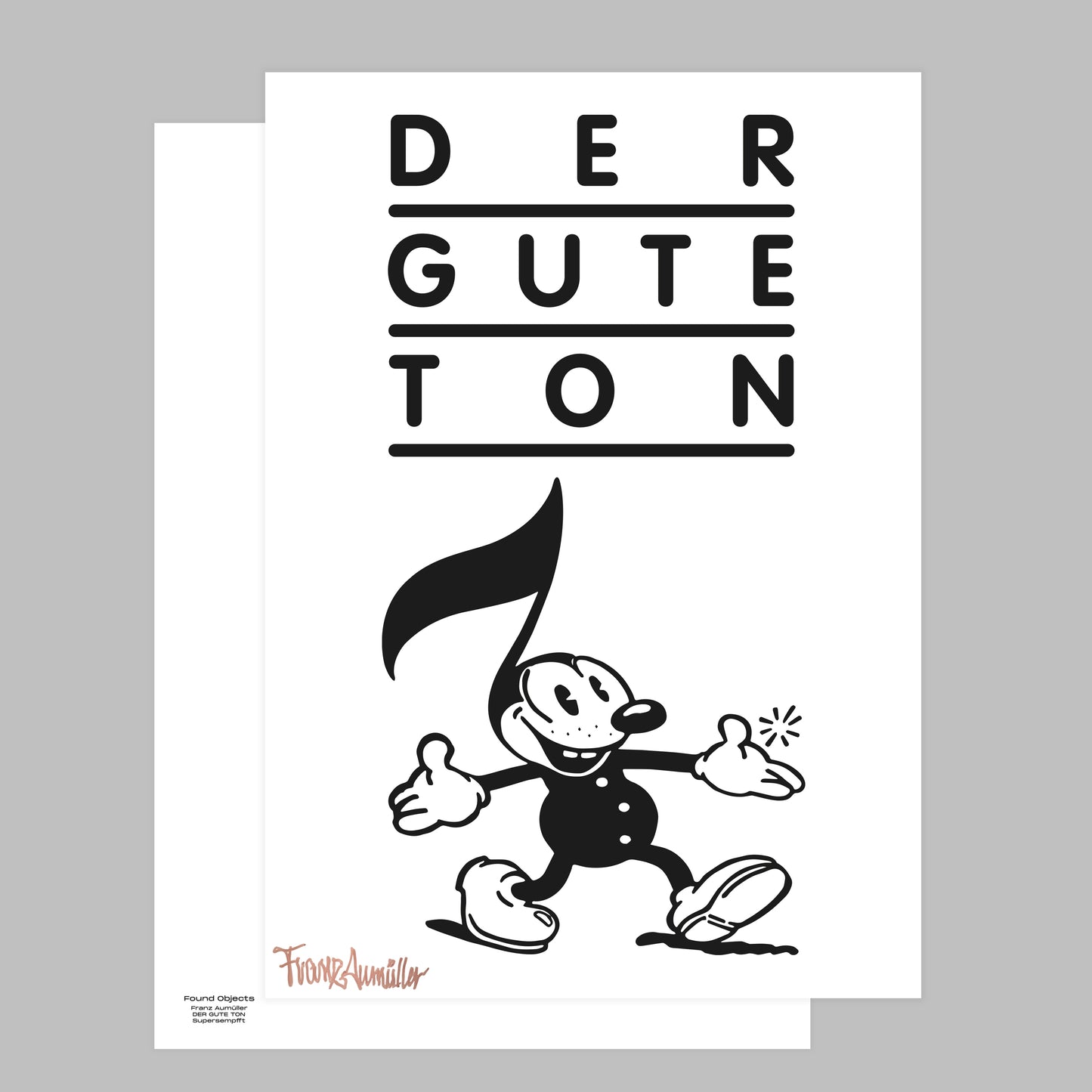 "Der gute Ton" by Franz Aumüller - Poster