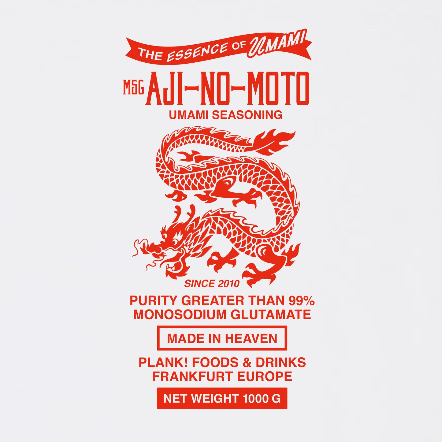 PLANK! MSG IN HEAVEN – White Shirt