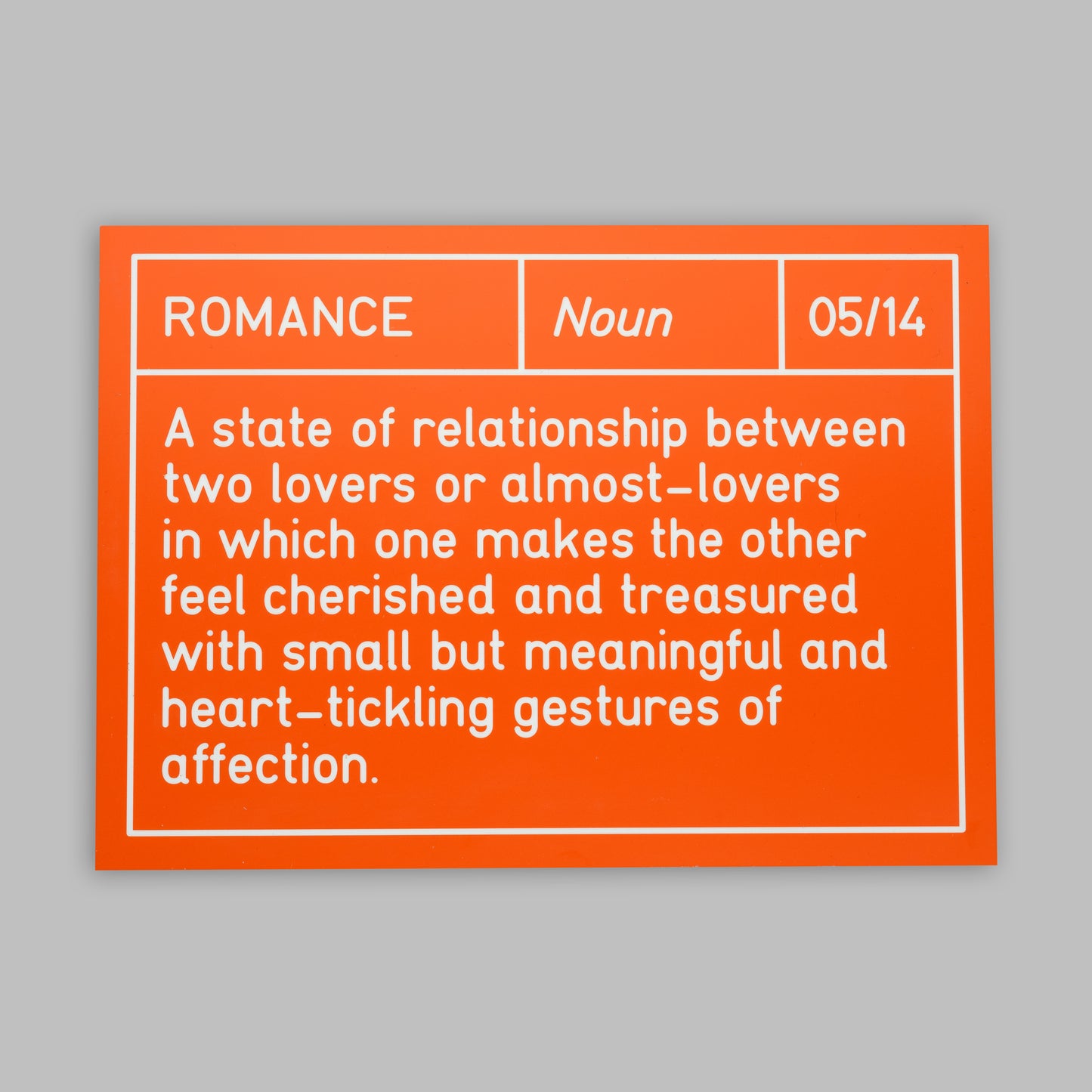Romance - Sign 05/14