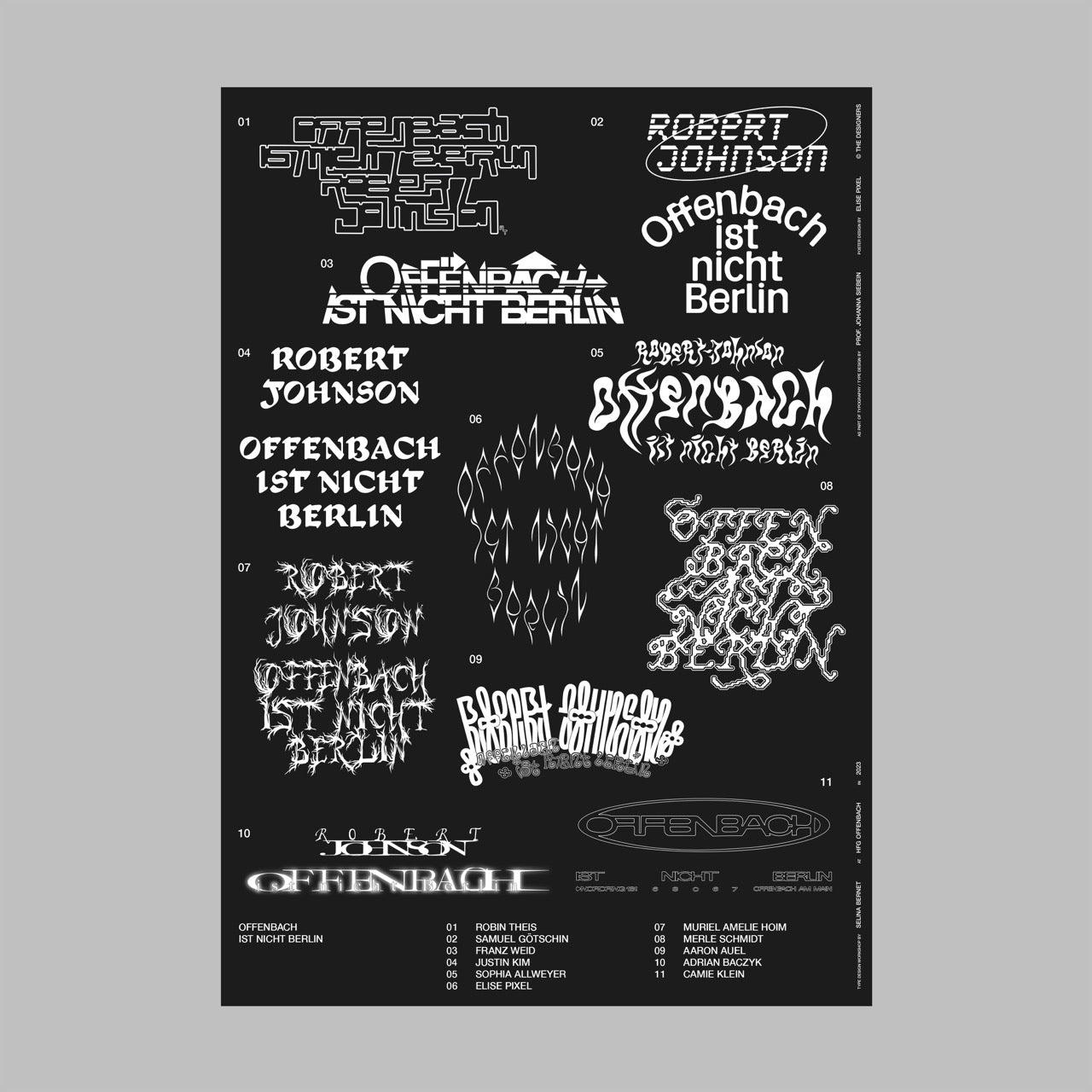 "OFFENBACH IST NICHT BERLIN III" - Black