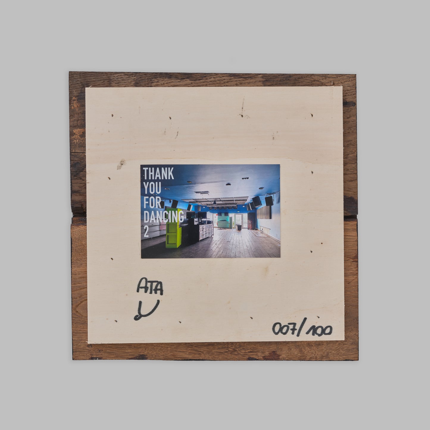 "Thank You For Dancing II" - Pieces of 96100cm2 Wooden-Floor