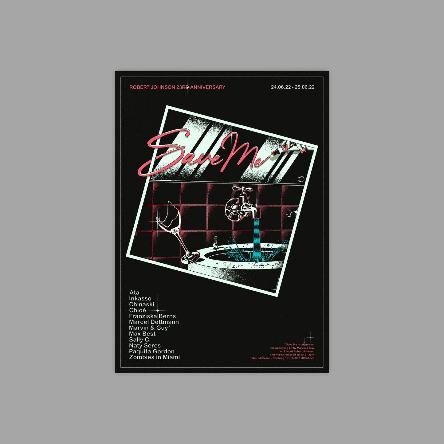 "SAVE ME - 23 YEARS ANNIVERSARY" - POSTER