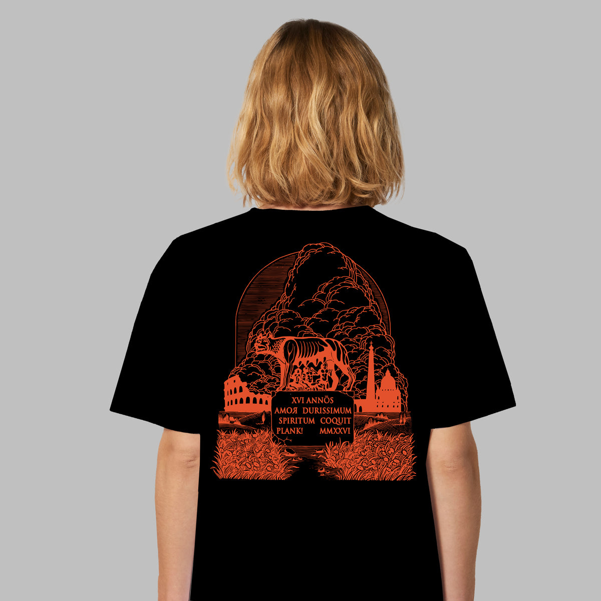 PLANK! AMOR – Black / Orange Shirt