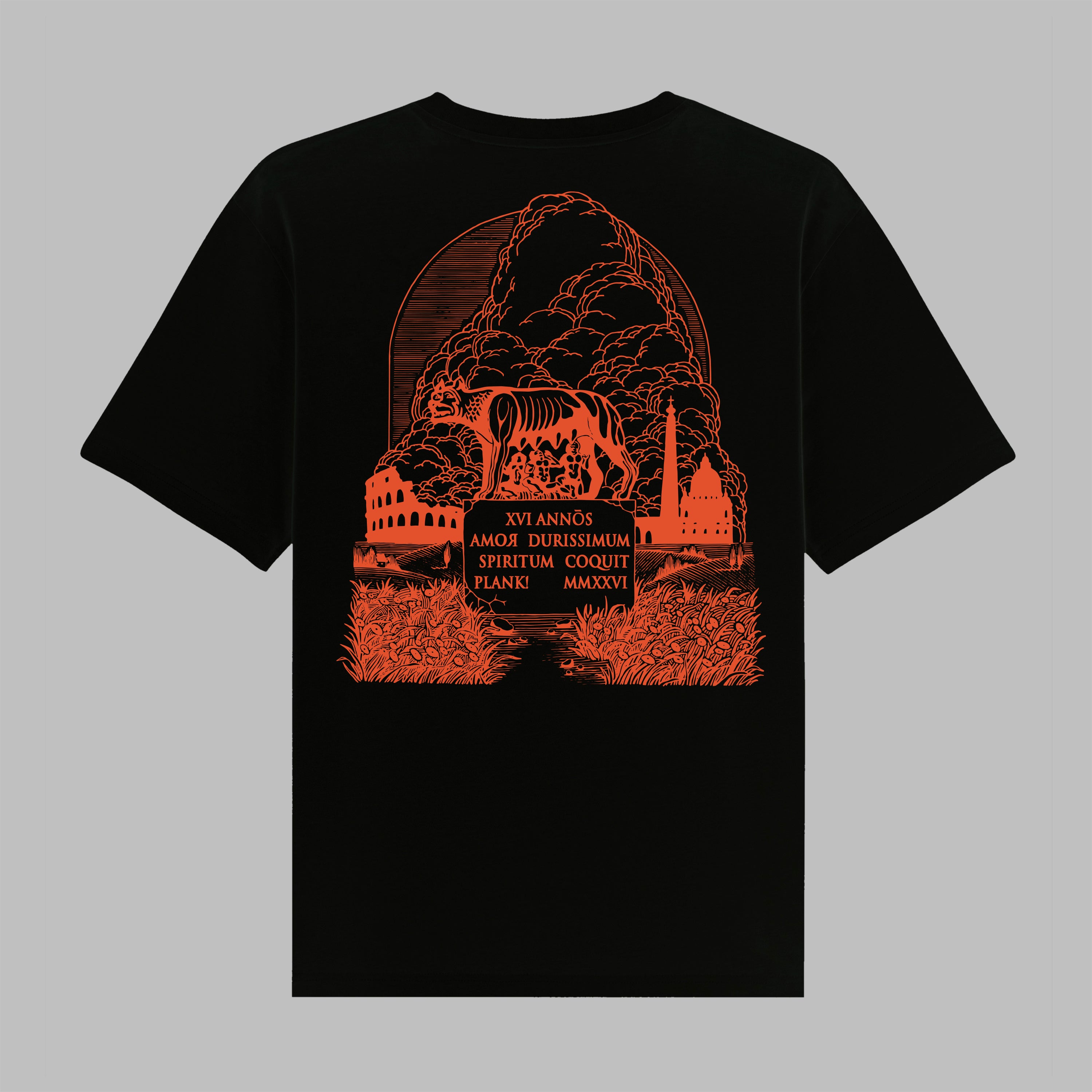 PLANK! AMOR – Black / Orange Shirt