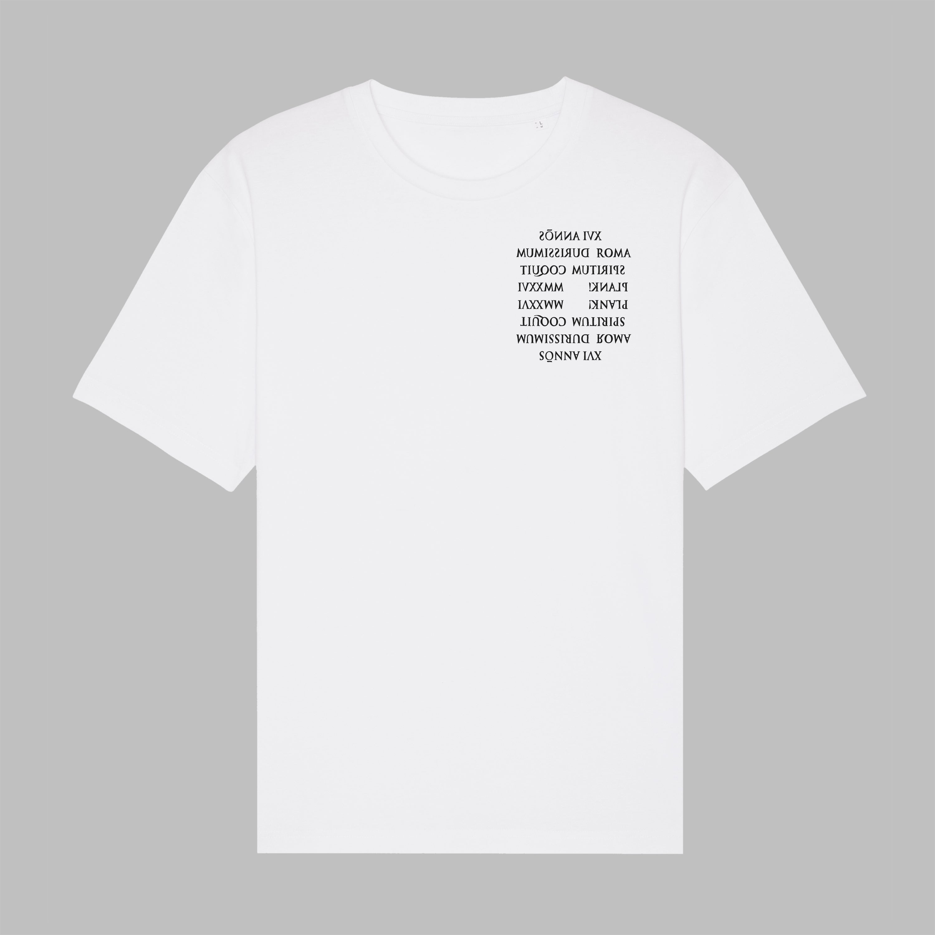 PLANK! AMOR – White / Gray Shirt