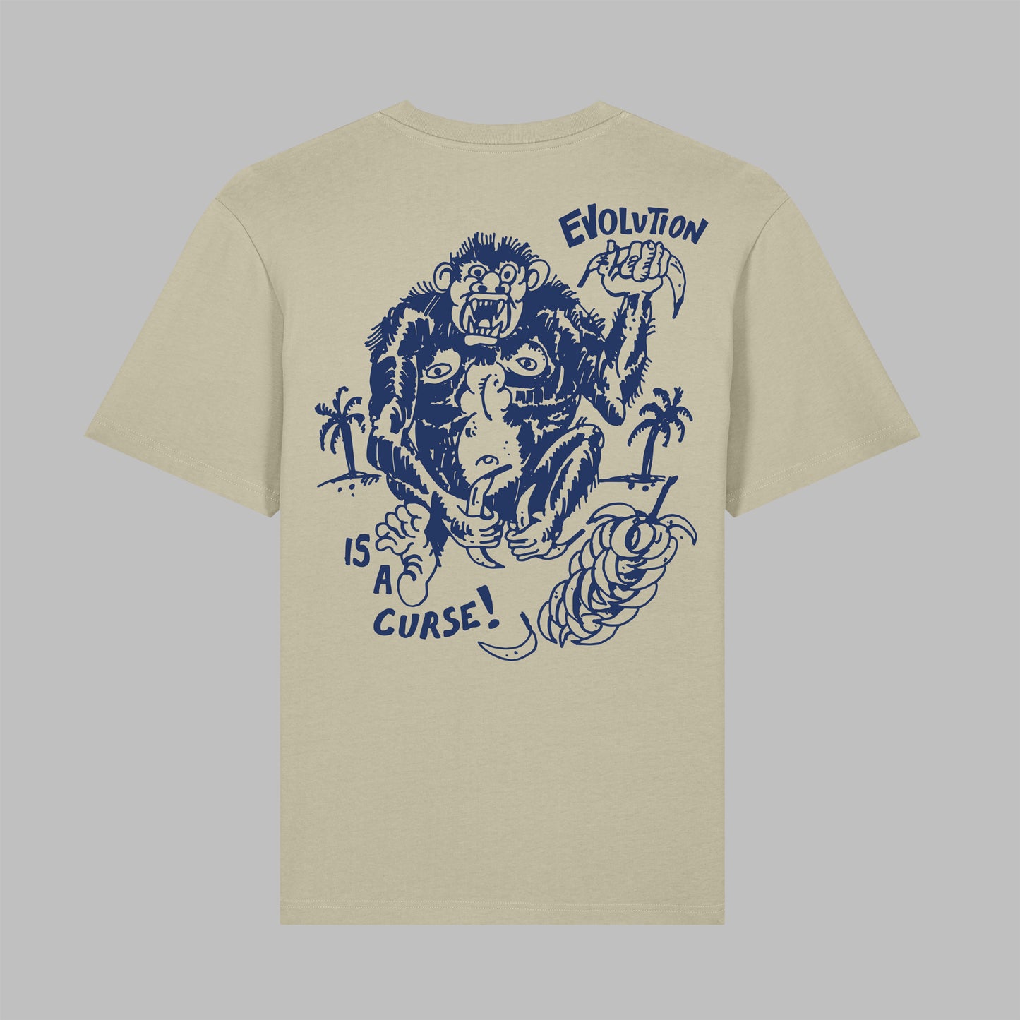 Evolution is a Curse - Shirt - Stone