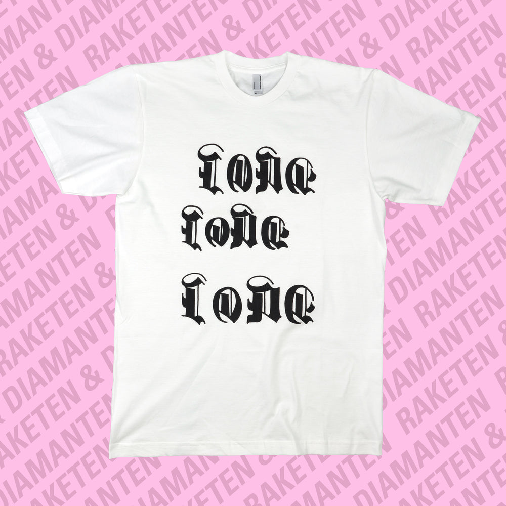 60% at check out - LOVE LOVE LOVE - WHITE