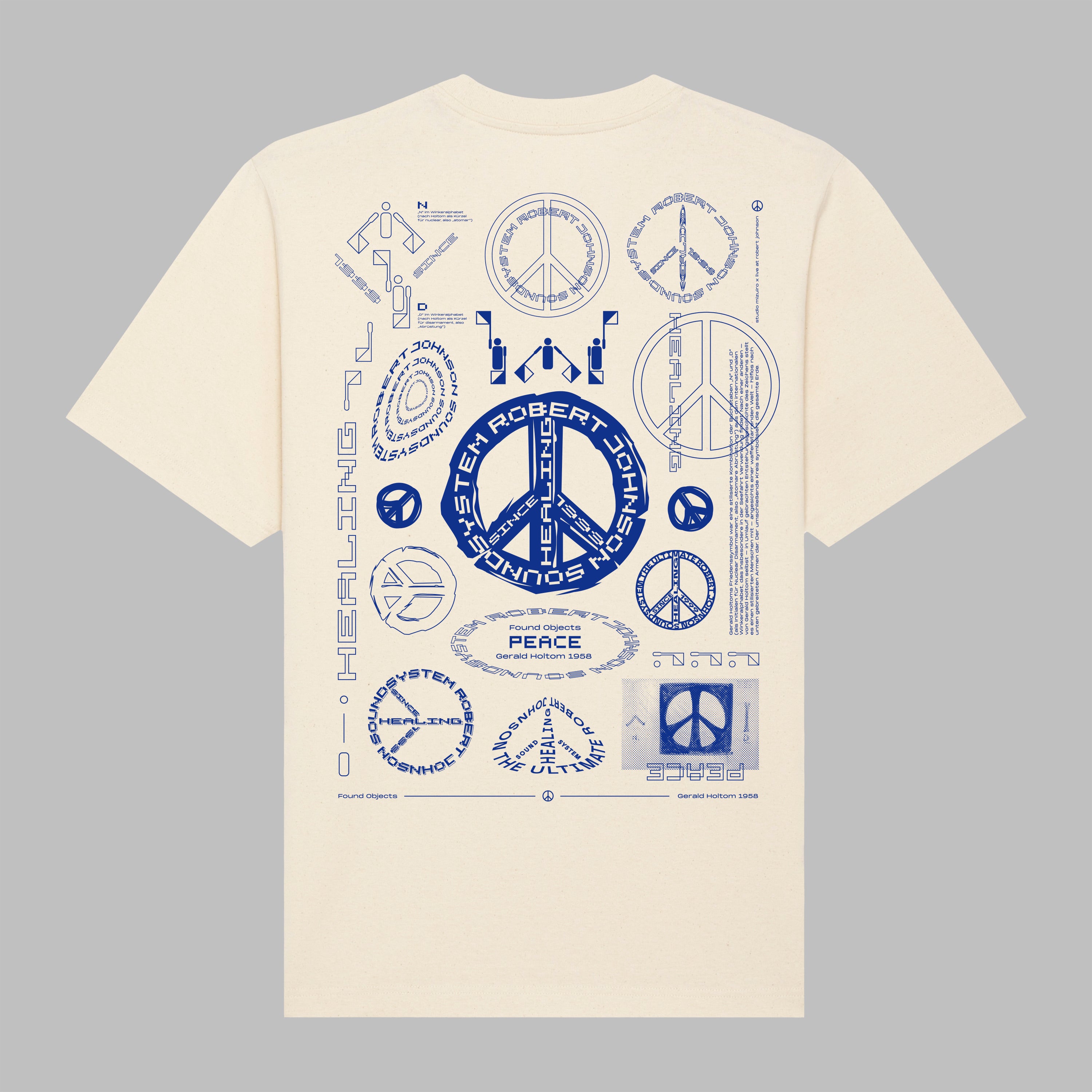 "Found Objects: Peace by Gerald Holtom!" - Shirt - Natural Raw