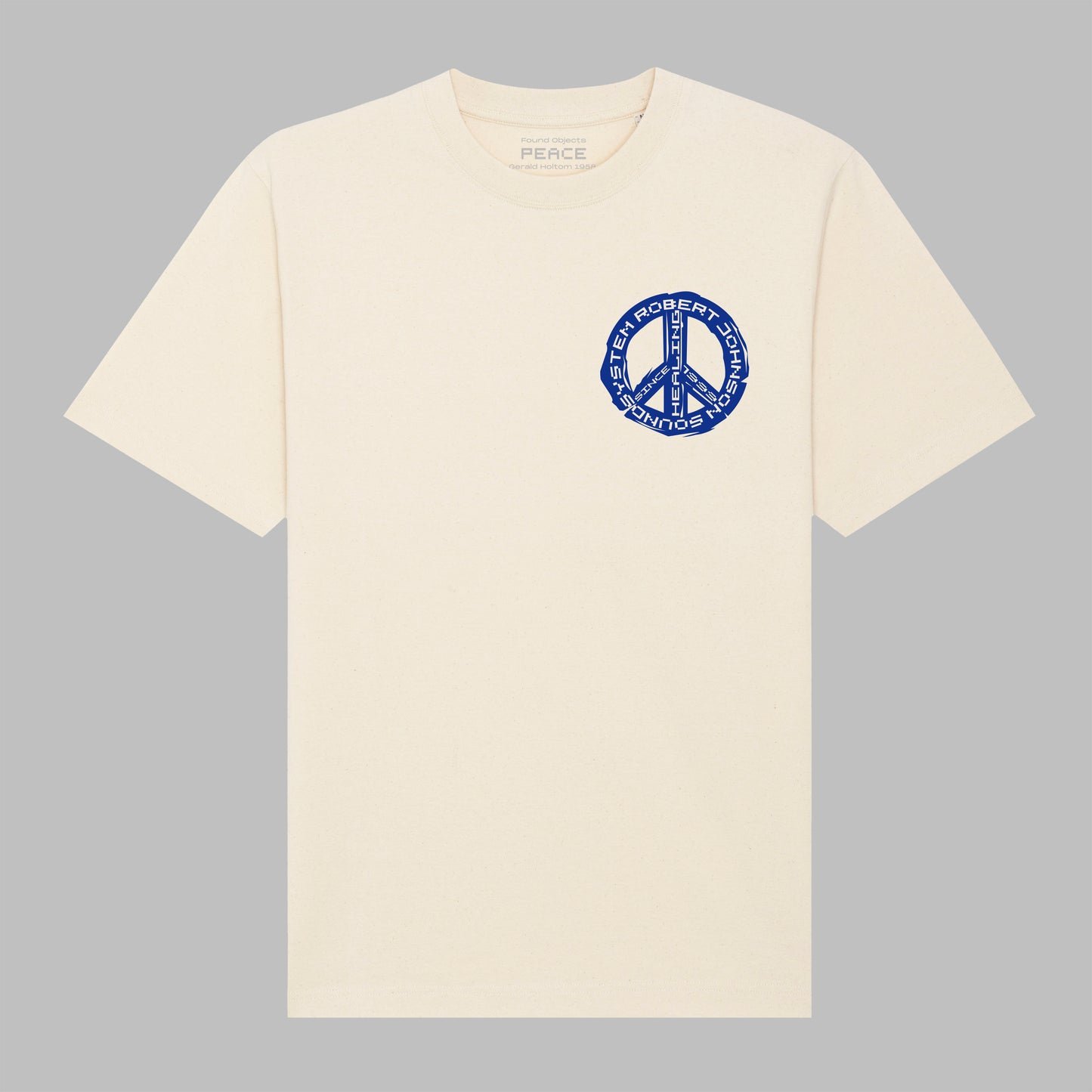"Found Objects: Peace by Gerald Holtom!" - Shirt - Natural Raw