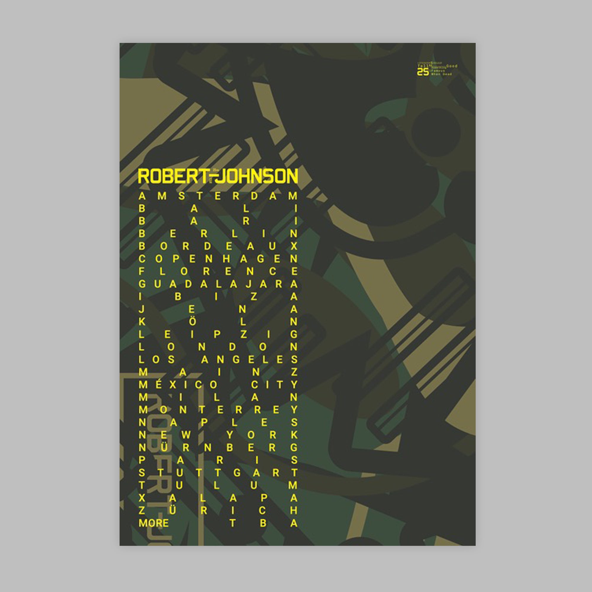 "Tell Me Something Good - 25 Years of Robert Johnson" - tourposter