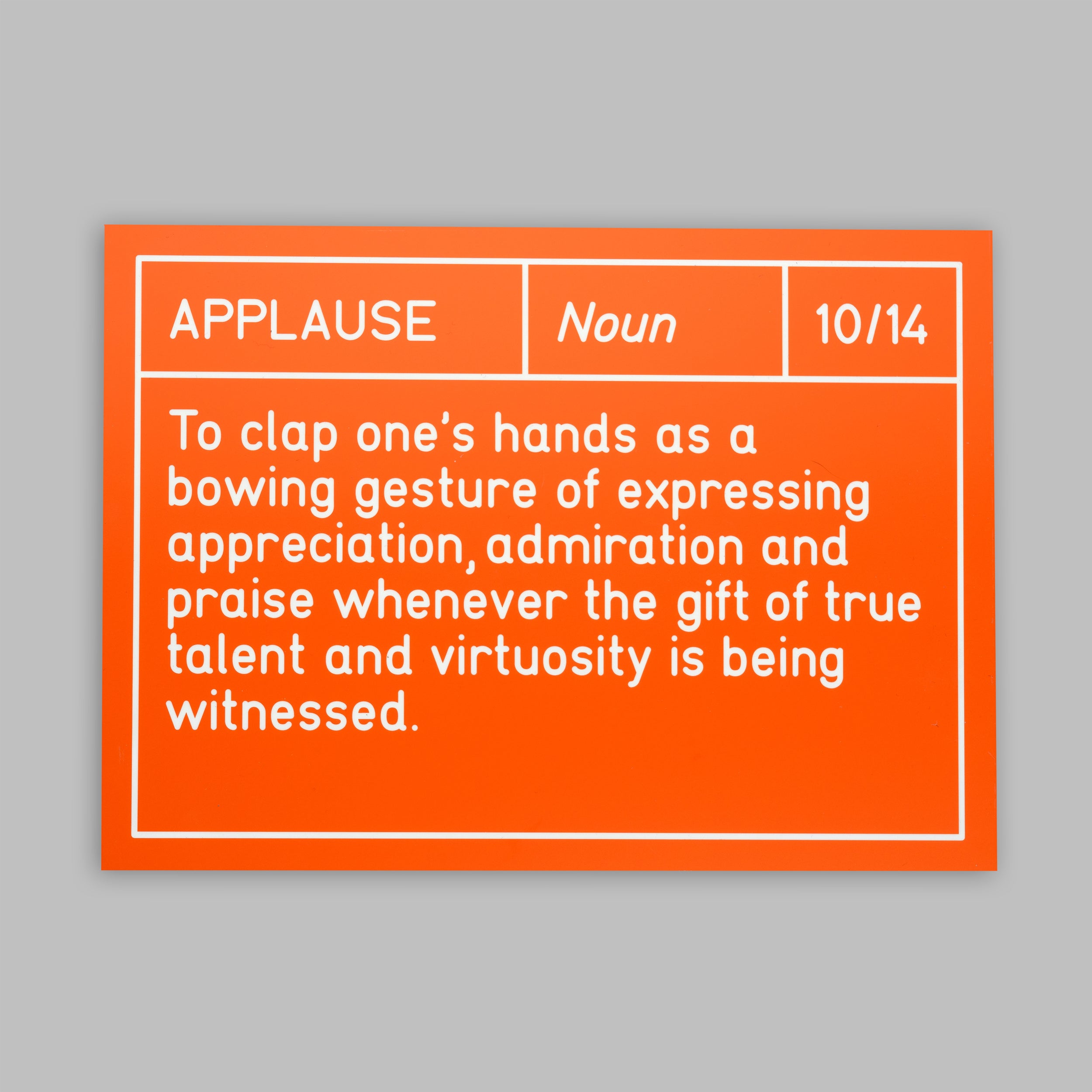 Applause - Sign 10/14