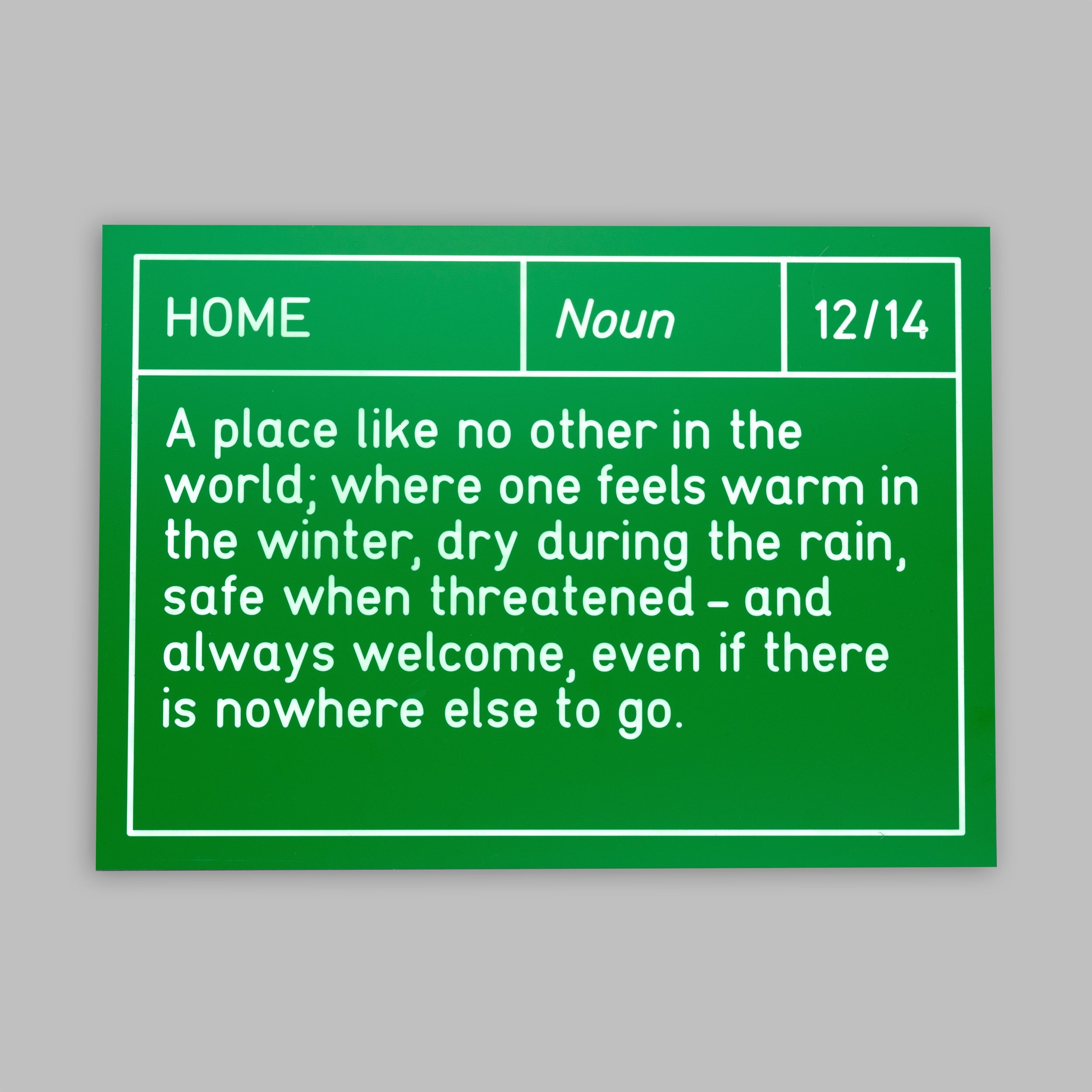 Home - Sign 12/14