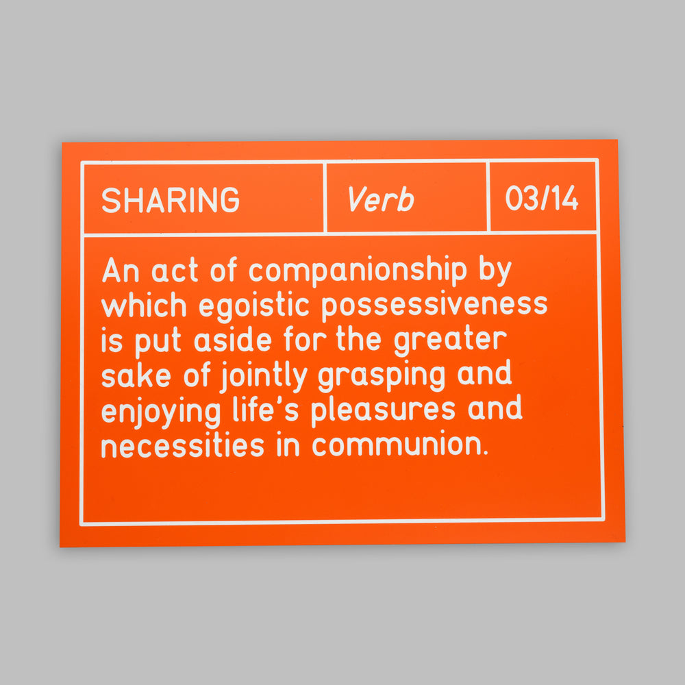 Sharing - Sign 03/14
