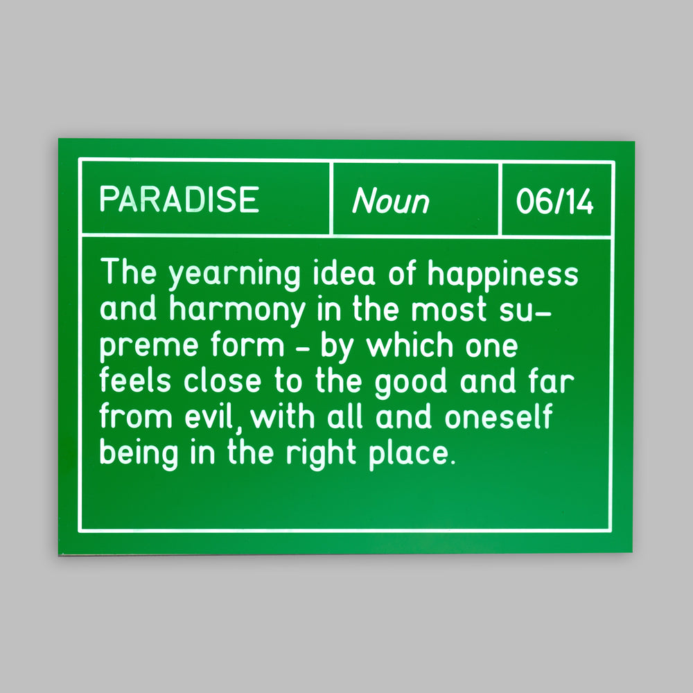Paradise - Sign 06/14