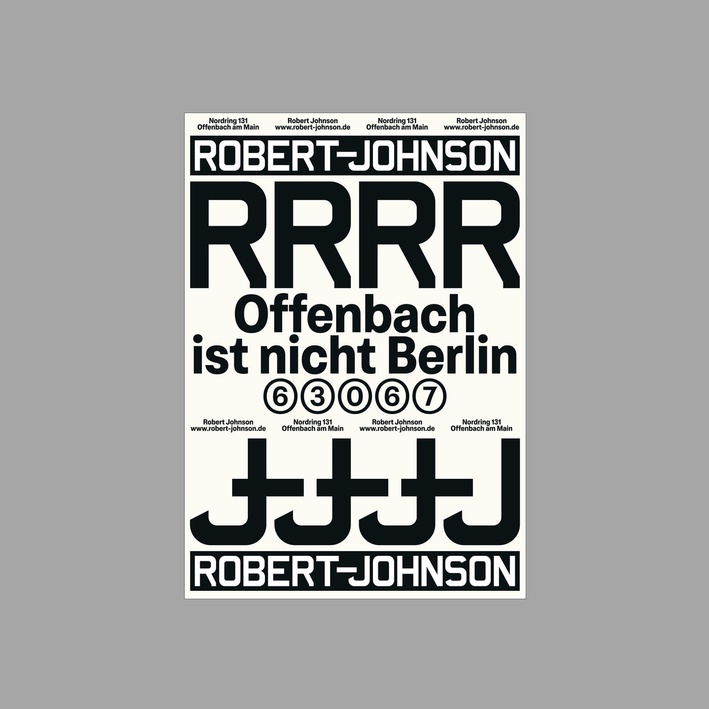 "Offenbach ist nicht Berlin" - Poster