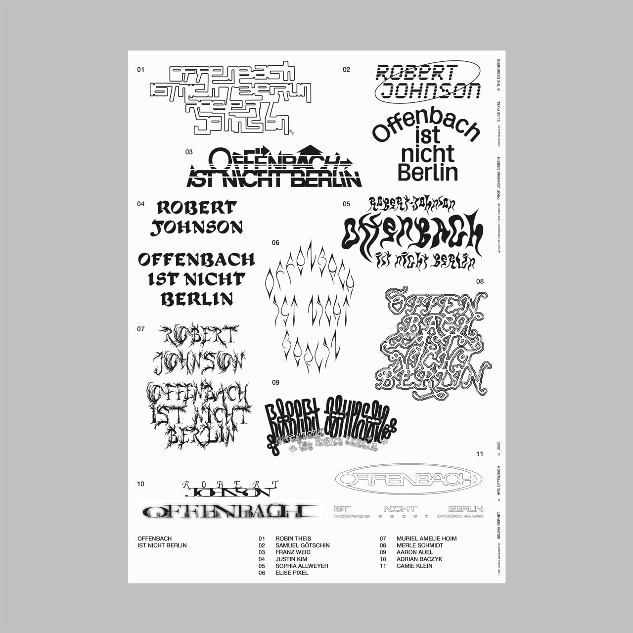 "OFFENBACH IST NICHT BERLIN III" - White