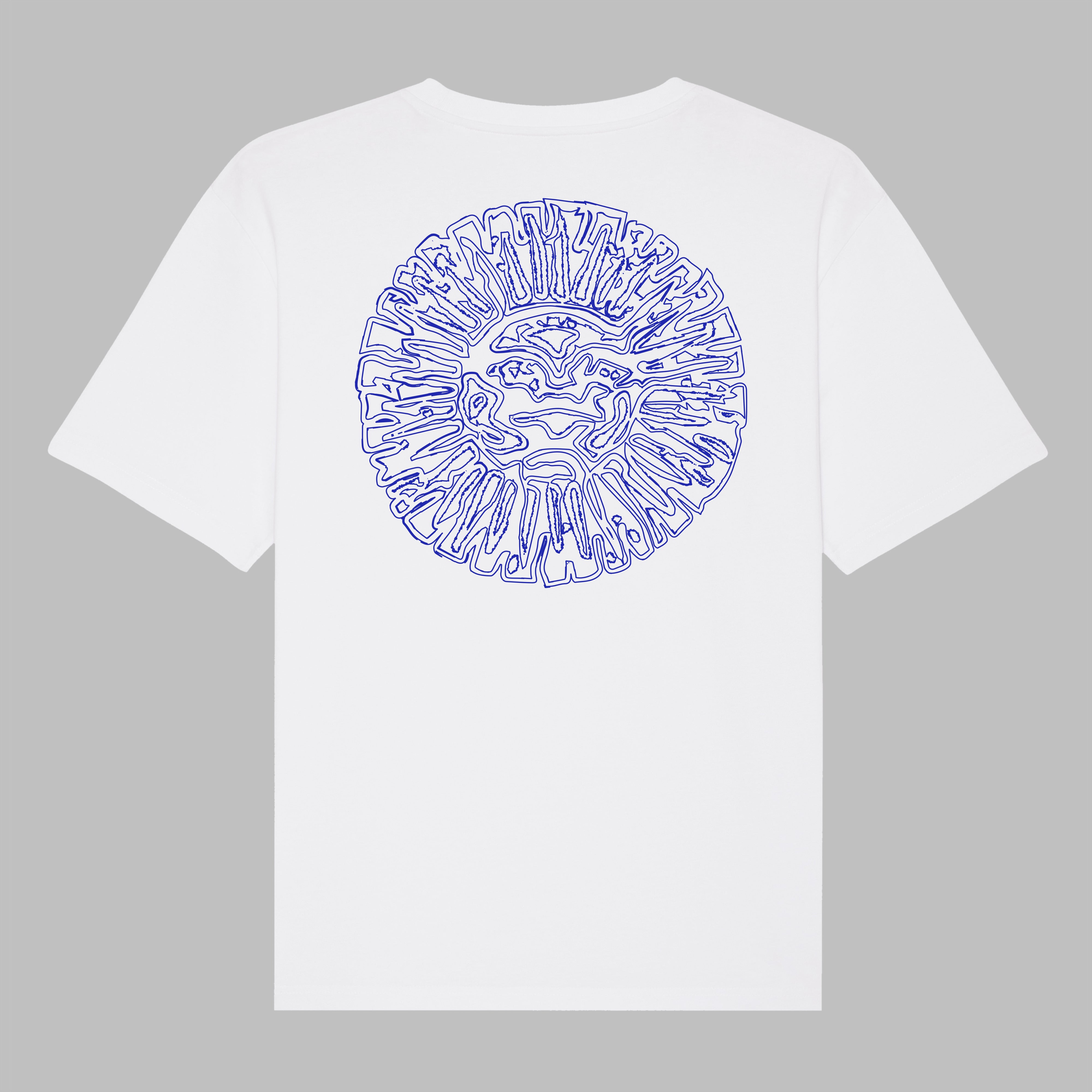 „LUSH LIFE“ - WHITE with Blue Print
