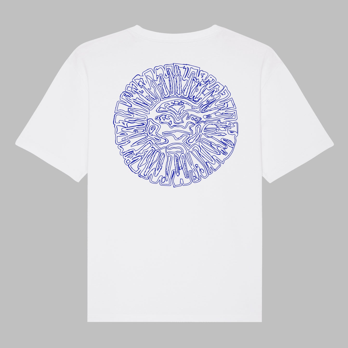 „LUSH LIFE“ - WHITE with Blue Print