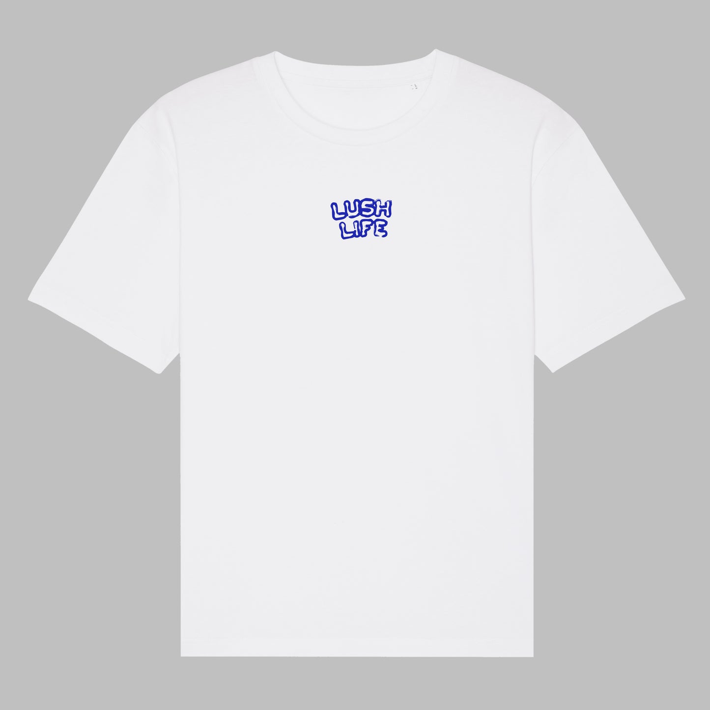 „LUSH LIFE“ - WHITE with Blue Print
