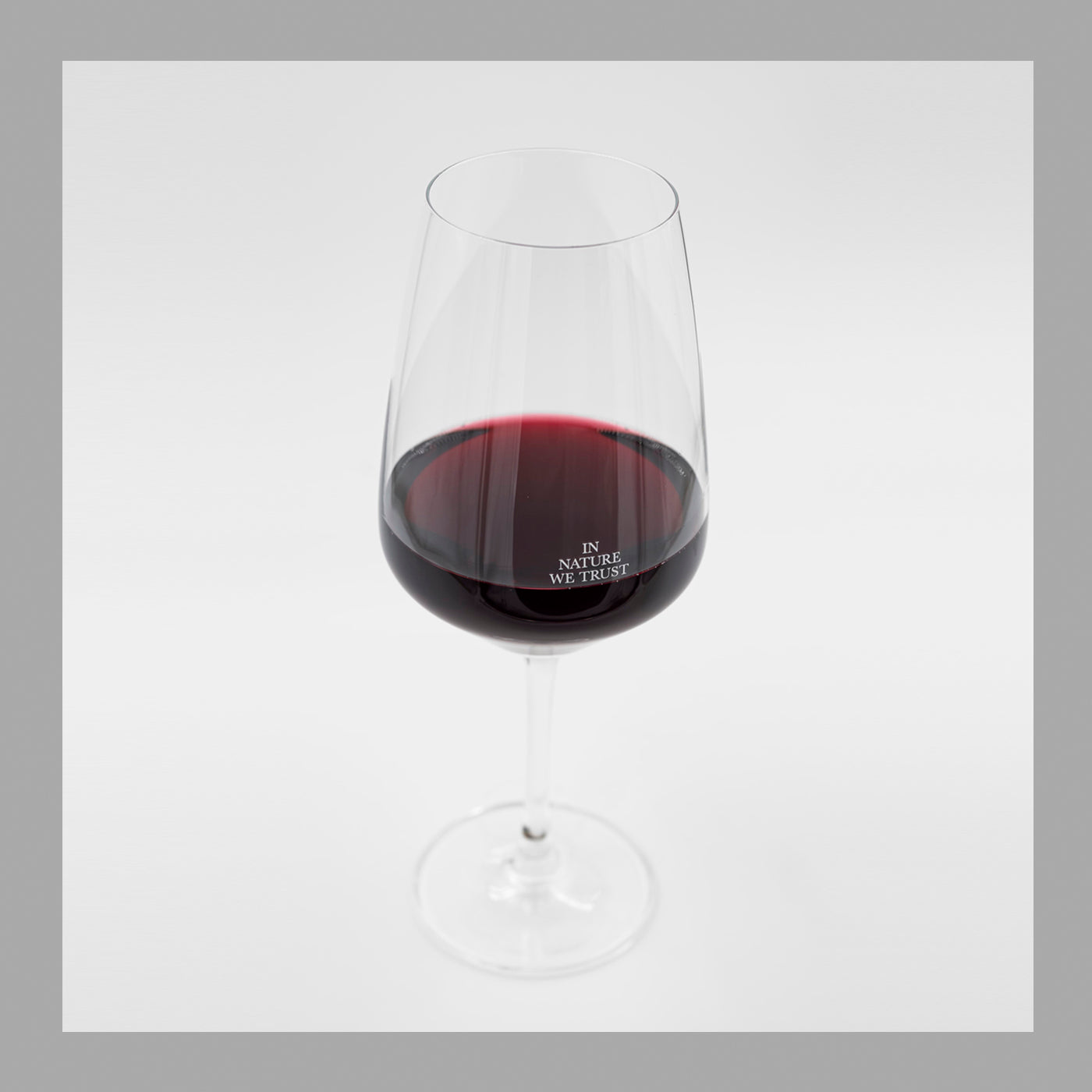 "IN NATURE WE TRUST" - Box of 6 Wine Glasses