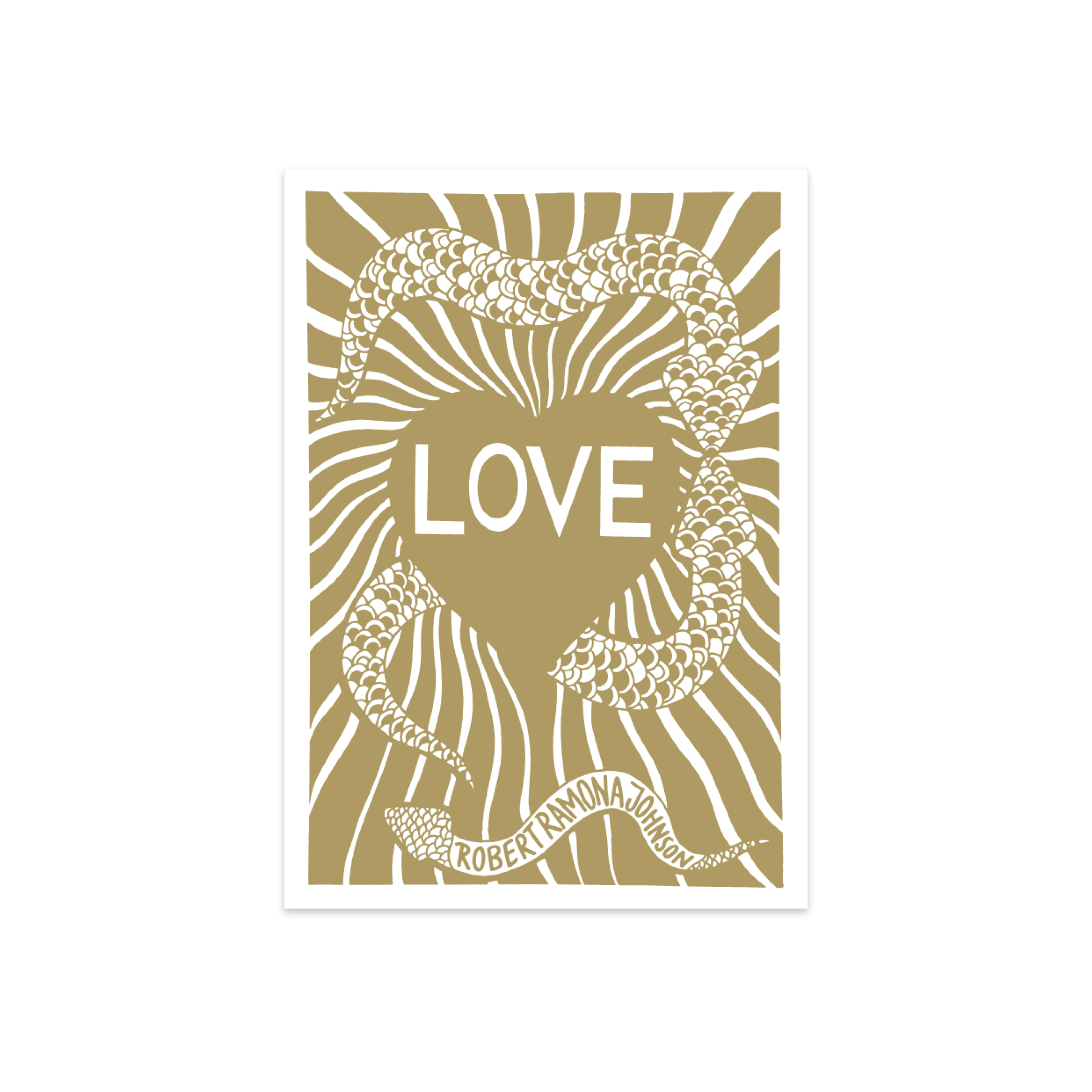 "Love" - Poster - Gold Edition