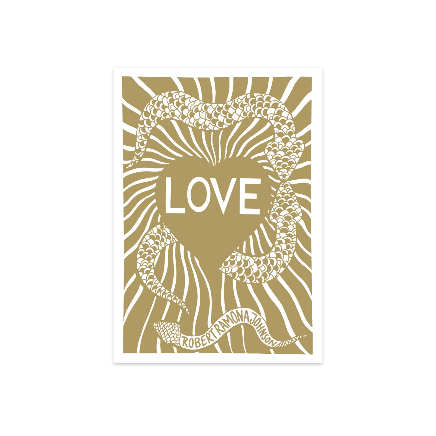 "Love" - Poster - Gold Edition